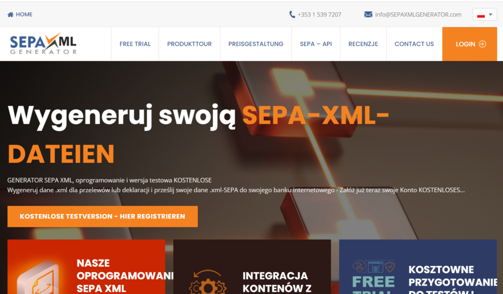 Polish SEPA XML GENERATOR