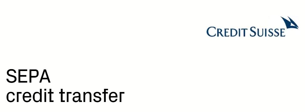 SEPA Credit Transfer for Credit Suisse