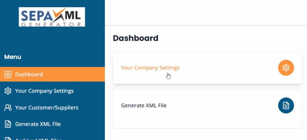 Test du fichier SEPA à partir du SEPA XML GENERATOR