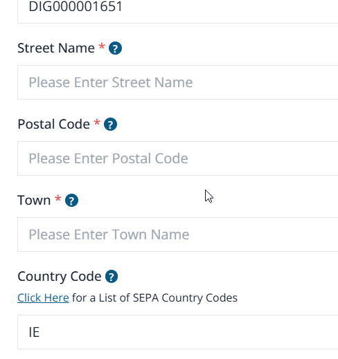 Structured Address Data for ISO20022 SEPA xml files