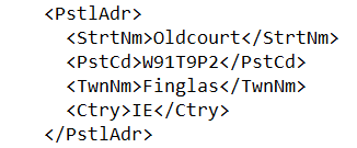Structured Address - V7 - ISO20022 SEPA xml files