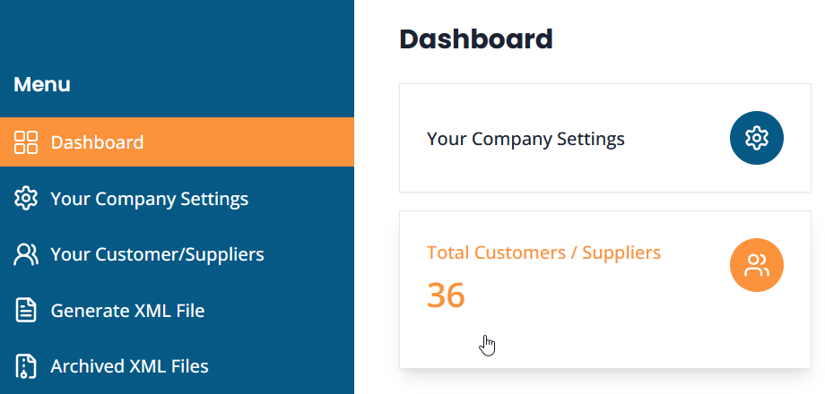 Download Customer Functionality - Dashboard