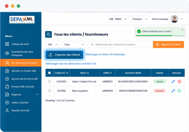 Mass Upload Customers via CSV